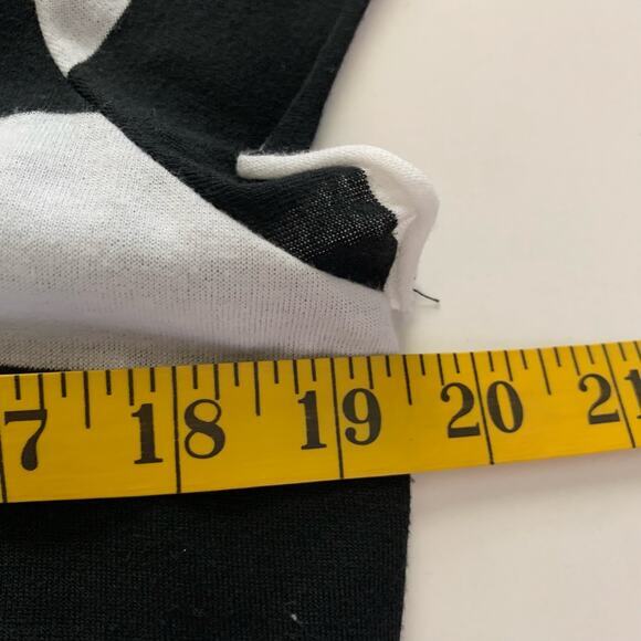 UMGEE Black & White Stripe Crop Top Scoop Neck Maxi Dress Size Large - Picture 11 of 12